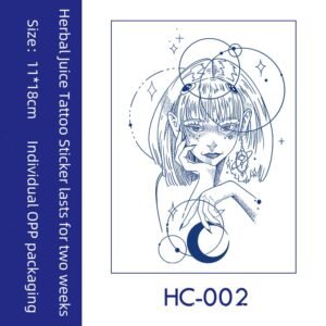 Anime Character Tattoo Sticker