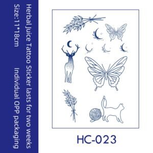 flora and fauna temporary tattoos